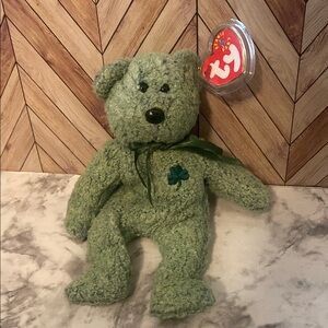 Shamrock Green TY Beanie Baby Bear